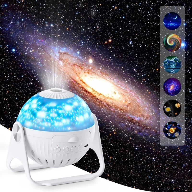 NEW Led Star Galaxy Projector Aurora Star Projector Night Light with Bluetooth Music Projection Lamp for Kids Bedroom Decor