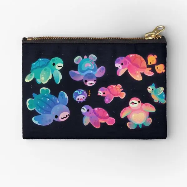 

Sea Turtle Zipper Pouches Pocket Cosmetic Men Packaging Wallet Underwear Key Money Women Pure Panties Bag Storage Coin Socks