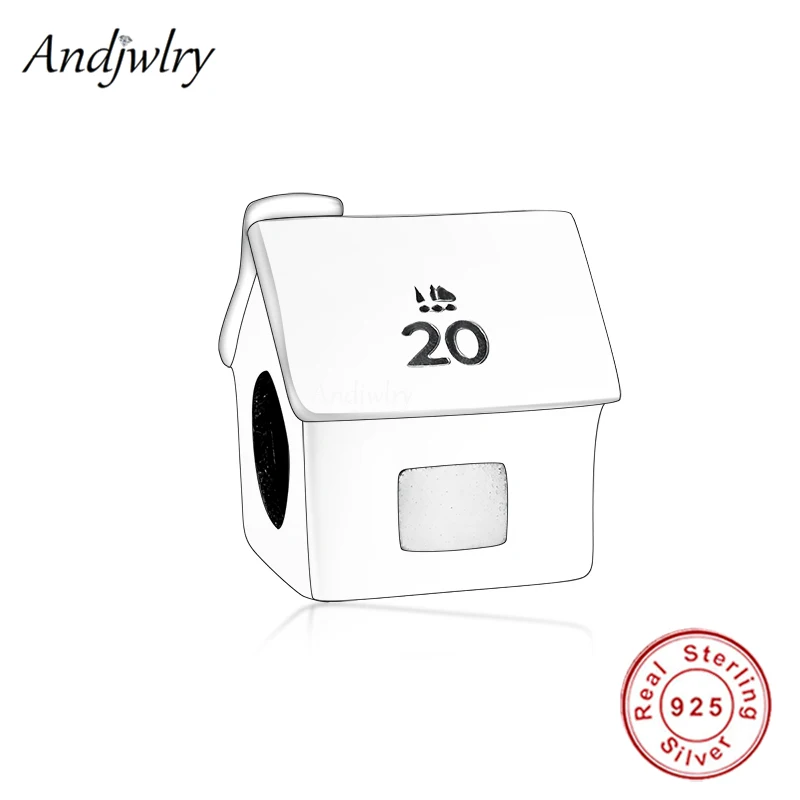 

Fit Bracelet Charms Silver 925 Original Little House With Sign Bead Bracelet&Bangle Jewelry Berloque