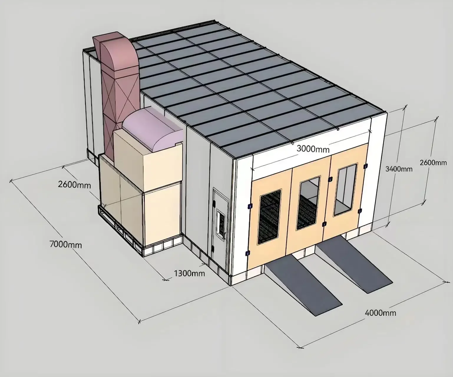 RIELLO G10 Отопление Спрей-камера Автомобильная покрасочная комната на продажу