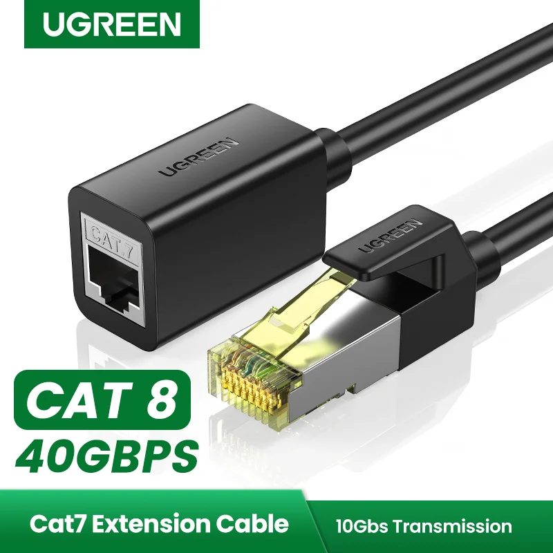 

CI004 Ugreen Kat 7 удлинитель Ethernet кабель 10 Гбит/с RJ45 Man-vrouw Rj 45 Lan сетевой адаптер для маршрутизатора ПК ноутбука Ethernet кабель