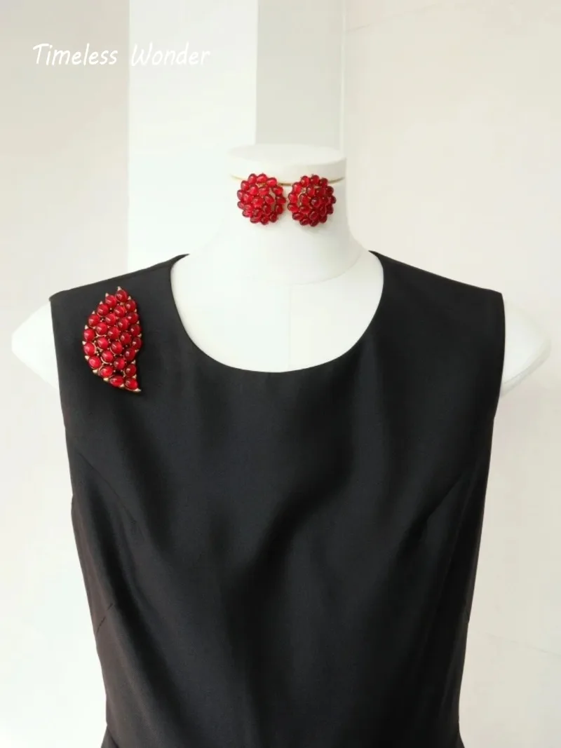 Вневременная Чудо Ретро Гео Стеклянная Брошь Булавки для Женщин Дизайнерские