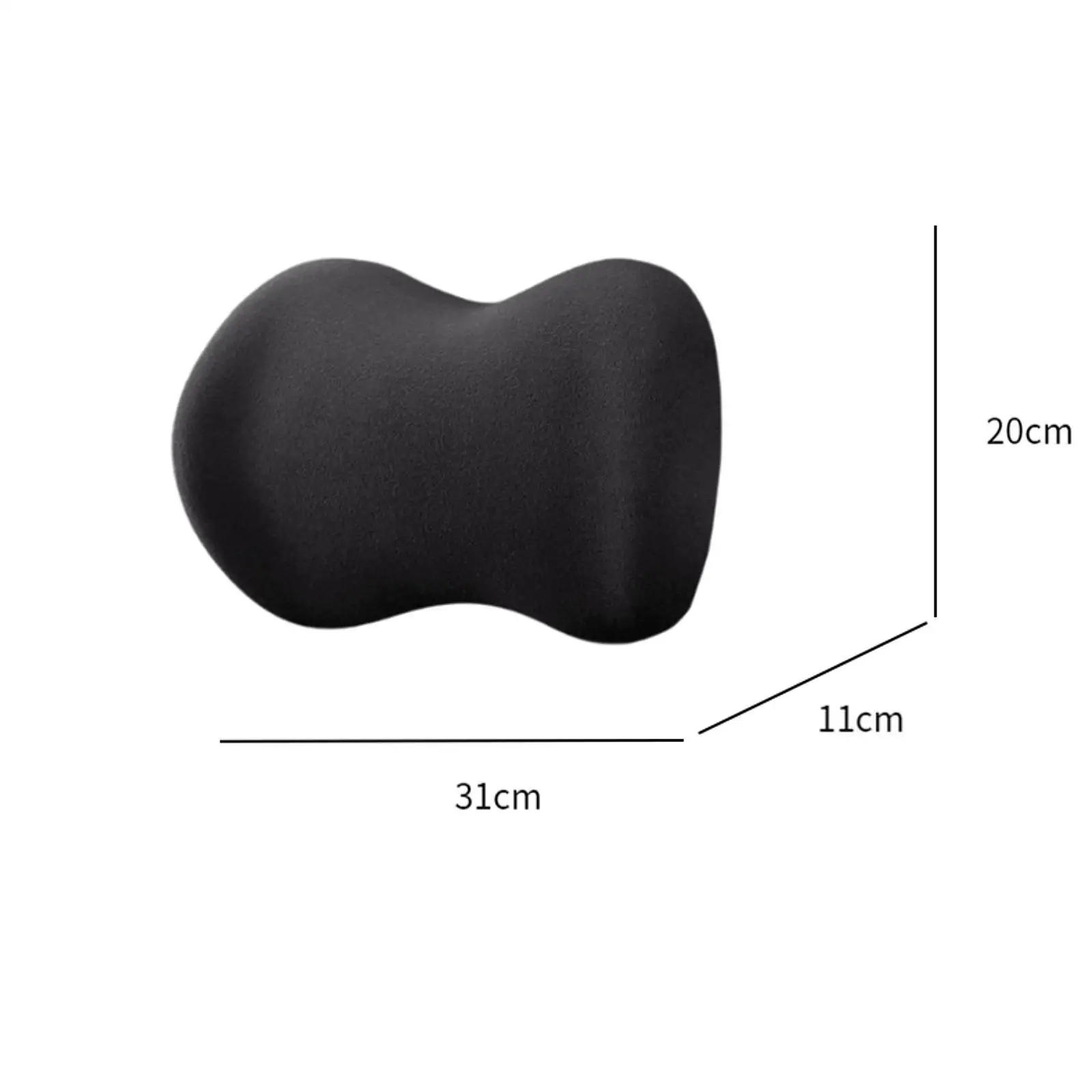 Автомобильная подушка для шеи подголовника мягкая лаконичная из пены с эффектом