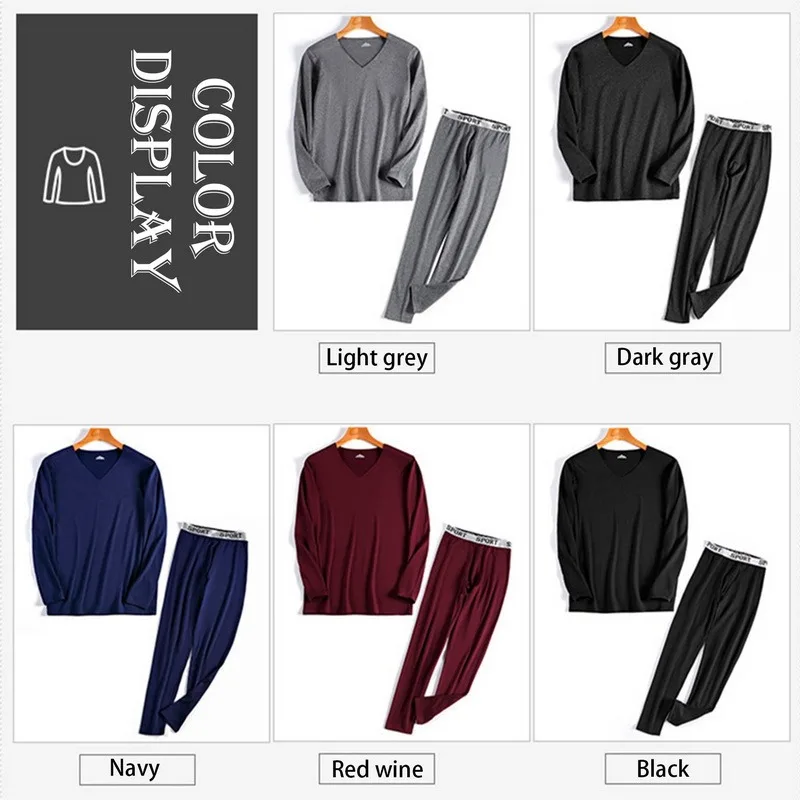 Мужское термобелье длинные штаны для мужчин зимние толстые комплекты термобелья