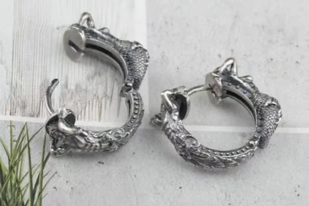 Асимметричные серьги в стиле ретро Нептун Посейдон Русалка женские и мужские для