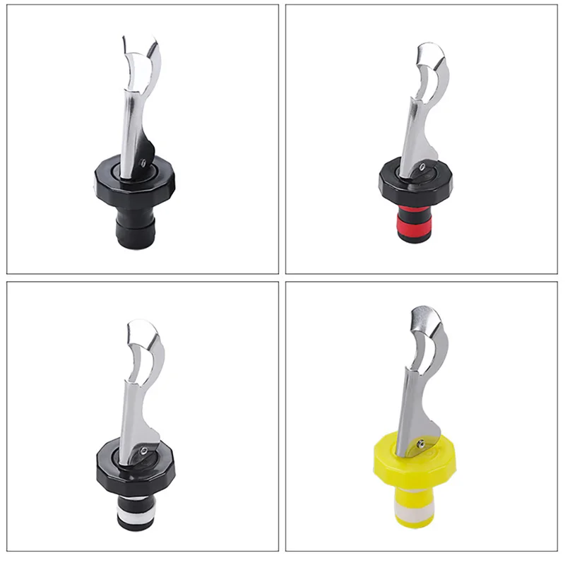

Leak-Proof Champagne Bottle Stopper Plastic Cap Levers Stainless Steel Drinks Stopper Home Wine Bar Beers Wine Bottle Stopper 1X