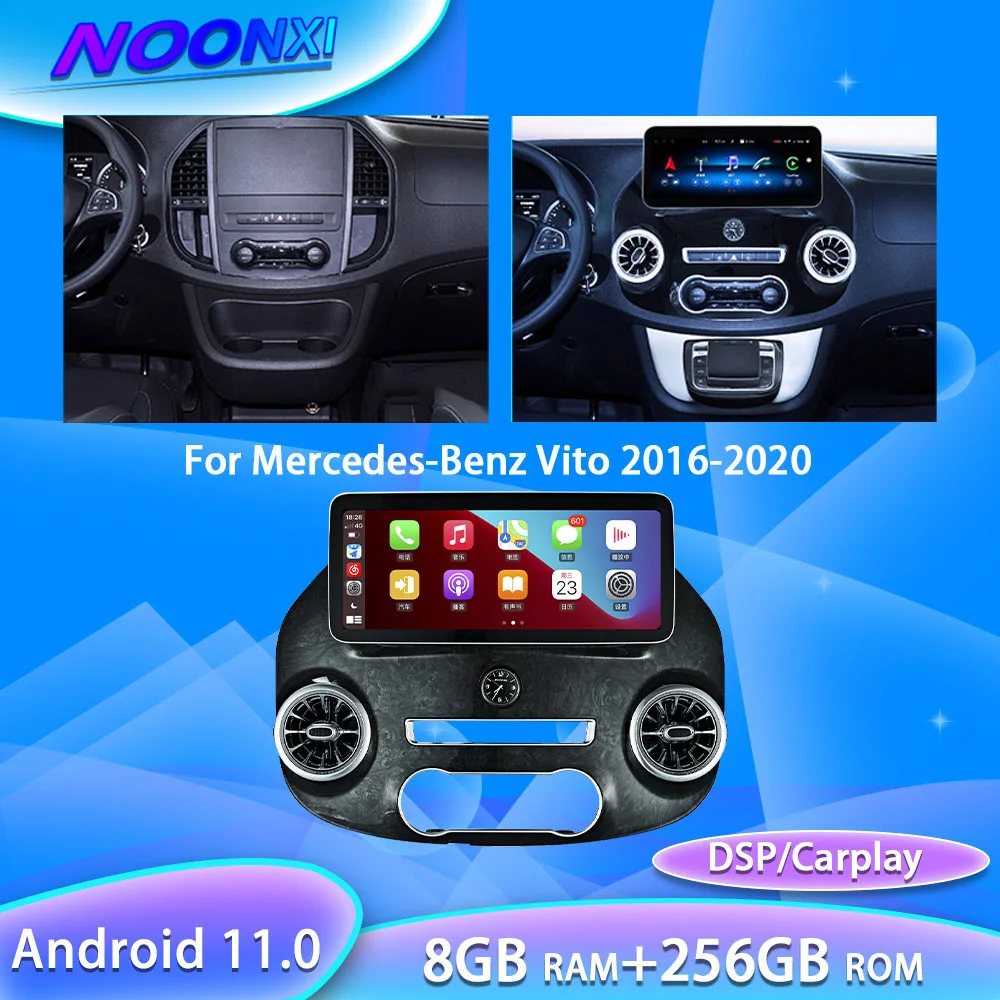 

For Mercedes-Benz V-Class Vito Viano Valente Metris W447 Car Radio Stereo Multimedia Player GPS Navigation Carplay Host 8G+256GB