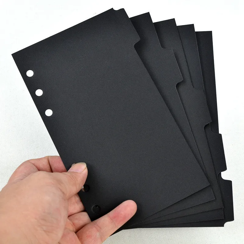 5 adet/takım A5 A6 Binder İndeksli endeksi sayfa gevşek yapraklı Notebook için Scrapbooking günlüğü kırtasiye okul ofis malzemeleri