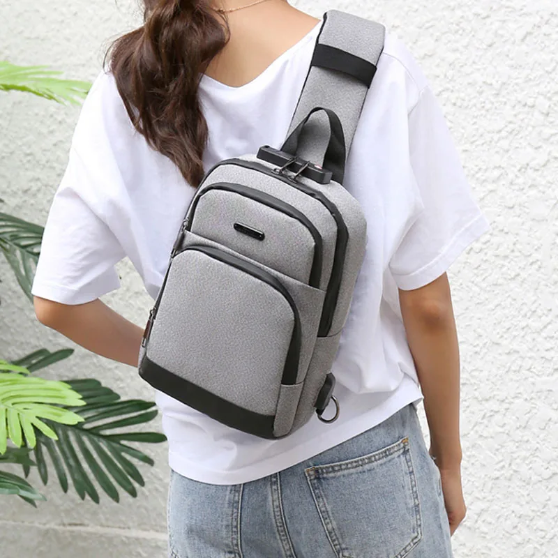 

Fashion Men's Chest Bag High quality Me Chest packs Password lock Anti-theft Shoulder Bags Multiple pockets Unisex Crossbody Bag