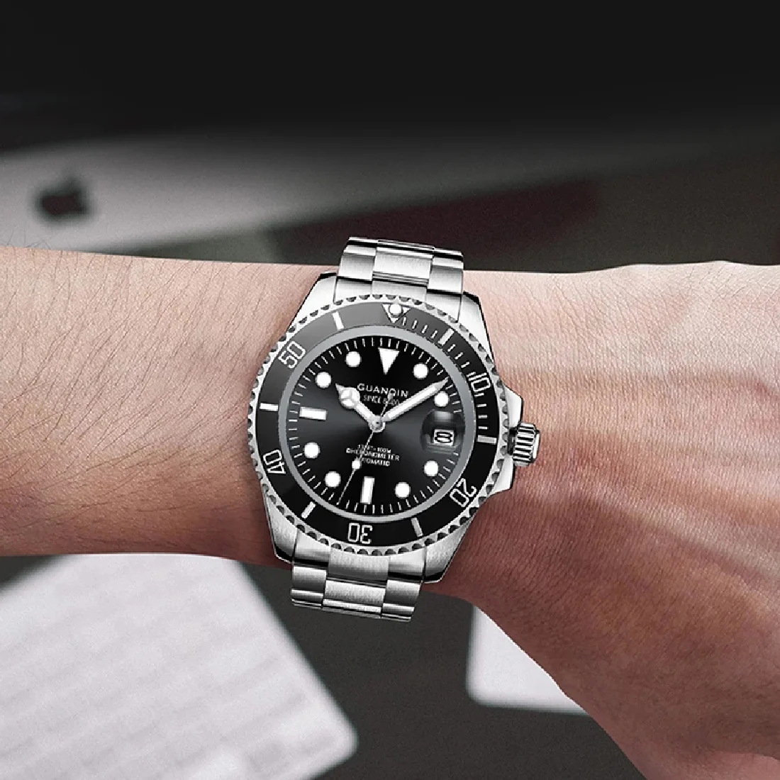 

Мужские водонепроницаемые часы из нержавеющей стали