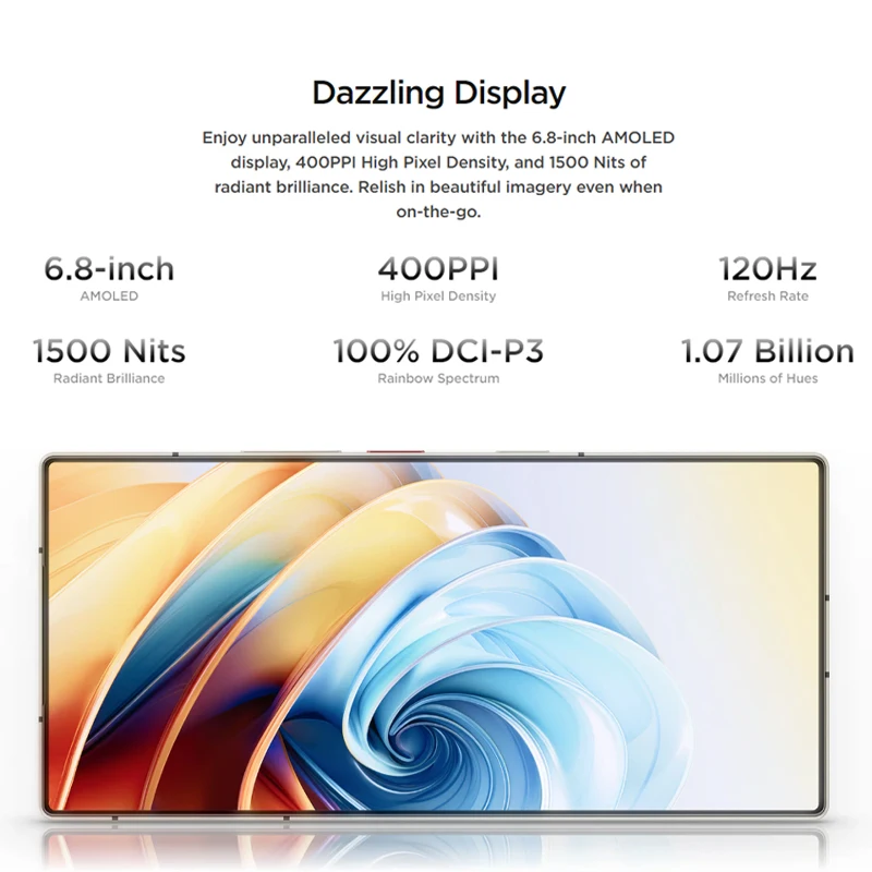 16G 512G Глобальная версия Nubia Z60 Ultra Leading Version 6 8 "Смартфон 5G Snapdragon Gen 3 6000 мАч 80 Вт