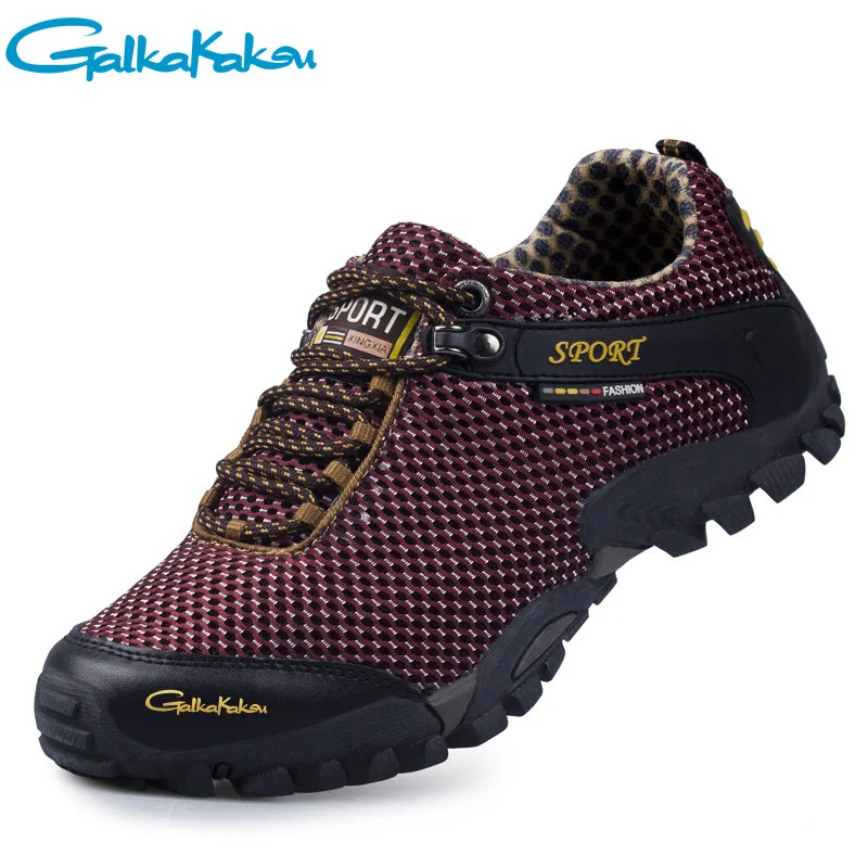 New Outdoor Sports Fishing Leisure Hiking Men's Shoes Non-slip Wear-resistant Mesh Breathable Travel Shoes Large Size 38-46