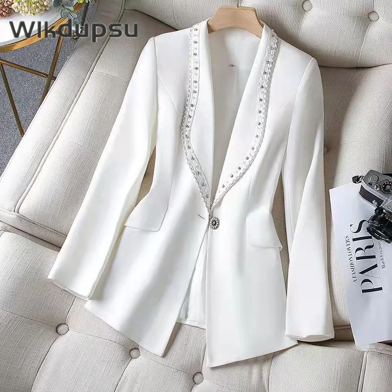 

Blazers For Women Elegant Stylish Suit Jacket Blazer Femme 2022 Fashion Luxury Designer Long Sleeve Hih Quality Coat Plus Size