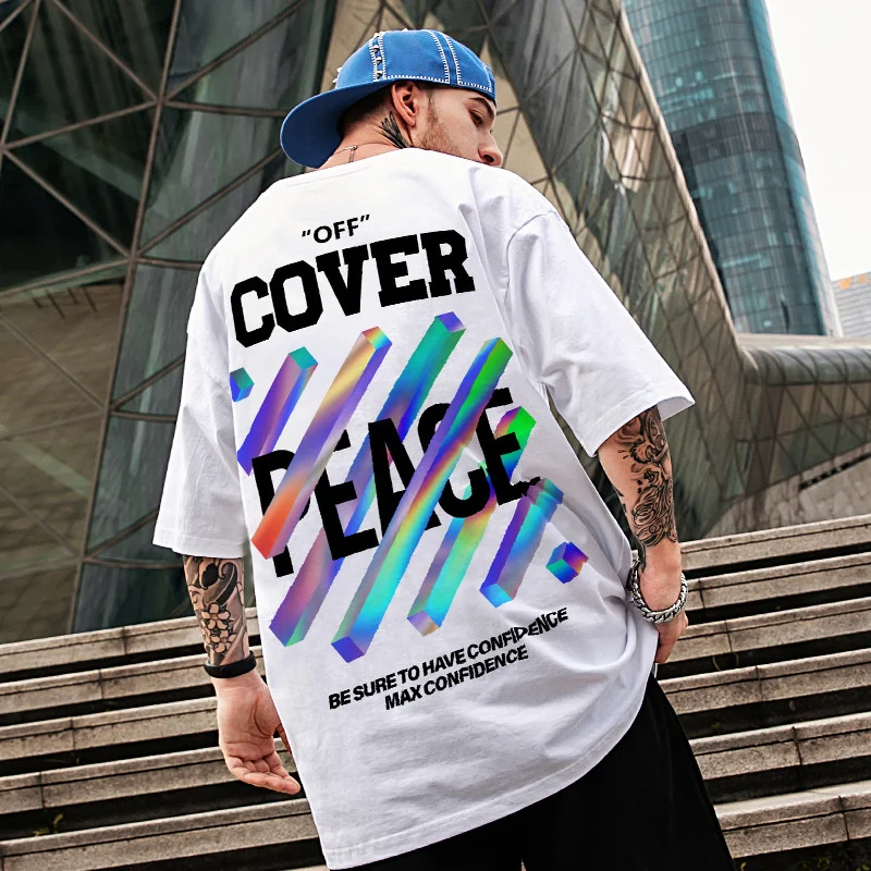 

Oversized T-shirt Hip Hop White Cotton Anime Things Japanese Streetwear Men Short Sleeve Clothes Graphic T Shirts Harajuku M-8xl