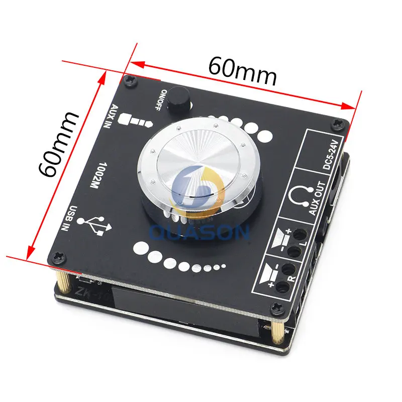 1002M 100W+100W Bluetooth 5.0 Power Audio Amplifier board Stereo AMP Amplificador Home Theater AUX USB images - 6