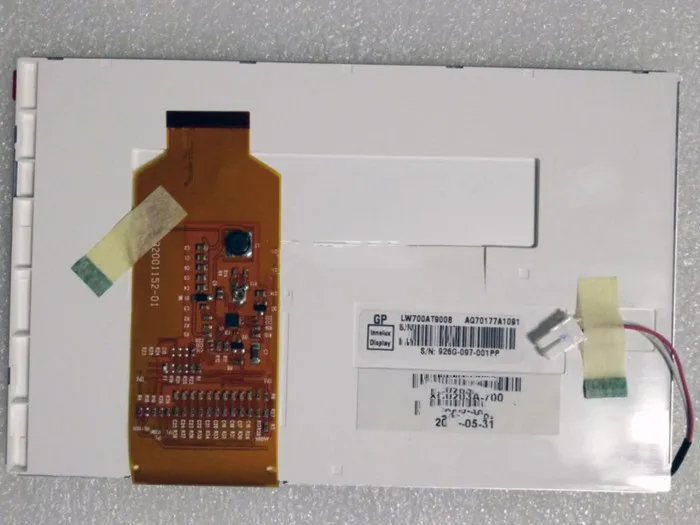 7 0 дюймовый 40PIN TFT ЖК-дисплей цветной экран LW700AT9008 WVGA 800(RGB)* 480