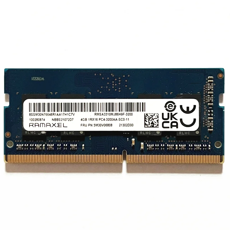 Оперативная память для ноутбука RAMAXEL DDR4 3200 МГц 4 Гб SODIMM 260PIN 1,2 в 4 Гб 1RX16 PC4-3200AA-SC0-11 DDR4 RAMS