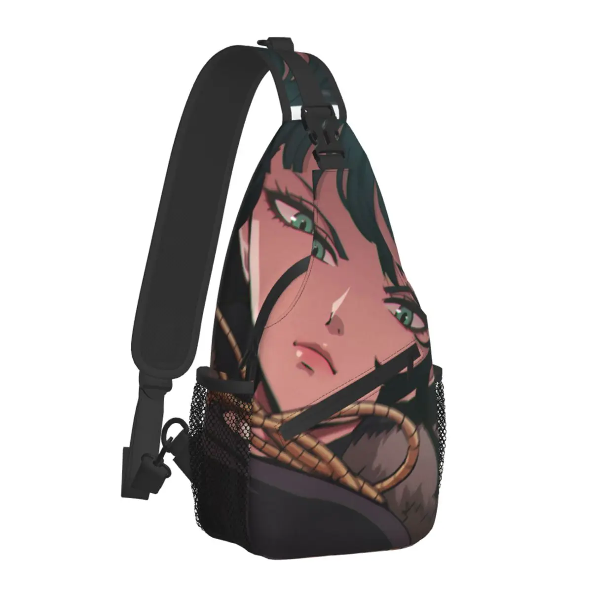 

Fubuki One Punch Man Chest Bags Men Print Shoulder Bag Vintage High School Crossbody Bag Bicycle Outdoor Style Sling Bags