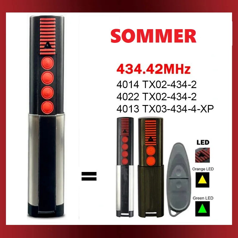 Для SOMMER 434 МГц Φ дистанционное управление гаражной дверью 433 42