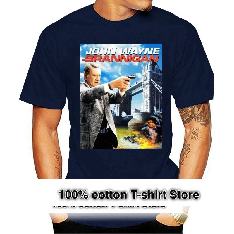 Brannigan T Shirt John Wayne 1975 Small Medium Large Or Xl 100% Cotton Men Women T Shirt Tees Custom