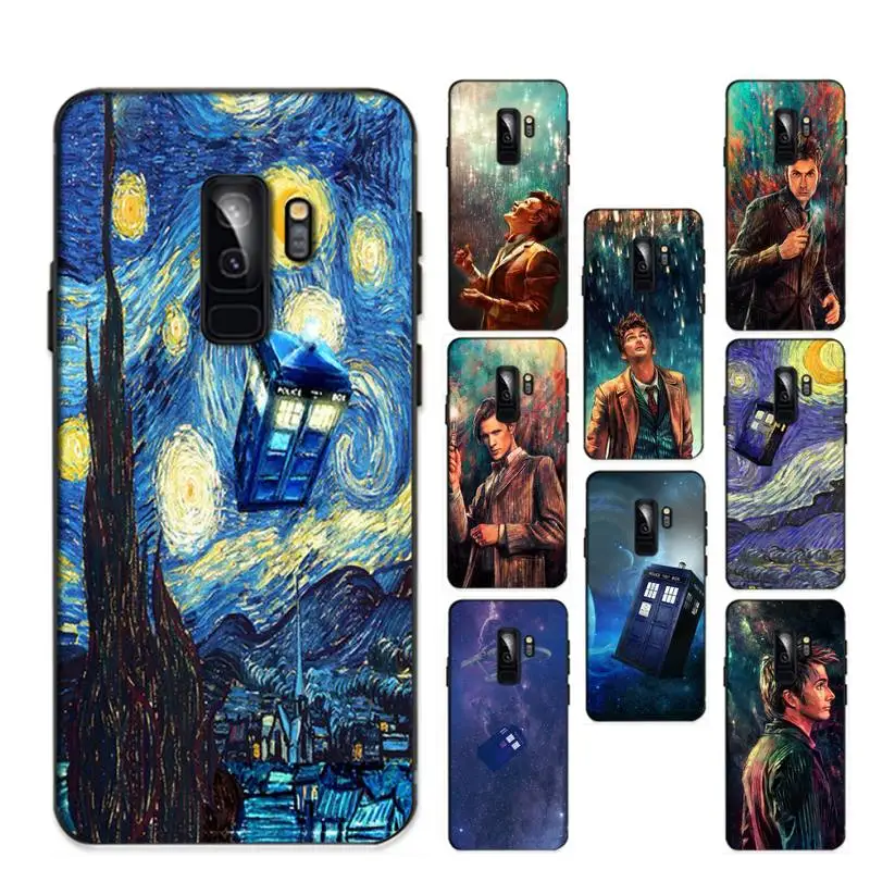 

Tardis Box Doctor Who Van Gogh Phone Case for Redmi 8 9 9A for Samsung J5 J6 Note9 for Huawei NOVA3E Mate20lite cover