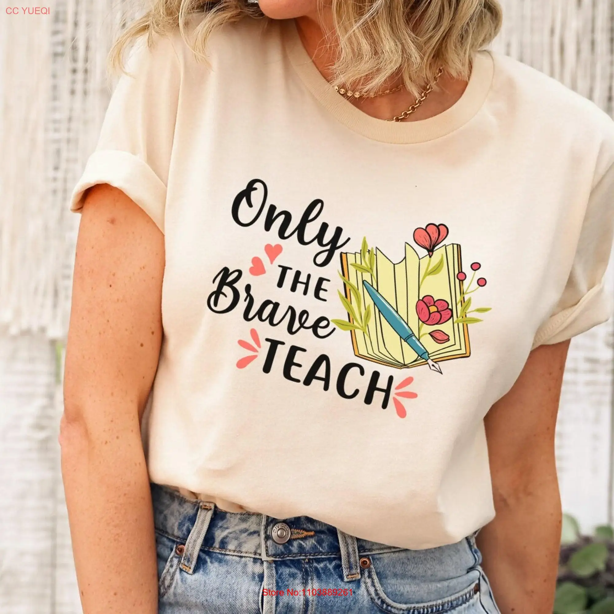 Женская футболка с длинным или коротким рукавом принтом