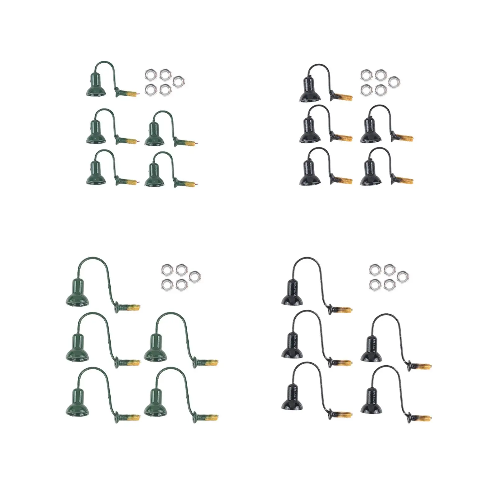 

Набор из 5 моделей железнодорожных фонарей, модель 1/87, центральный элемент ретро-стиля, реквизит для сцены, «сделай сам», лампы для улиц, аксе...