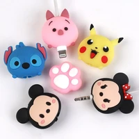 usb cable minnie protector animal cute cartoon cover protect case for iphone cable earphone cable buddies cell phone decor wire