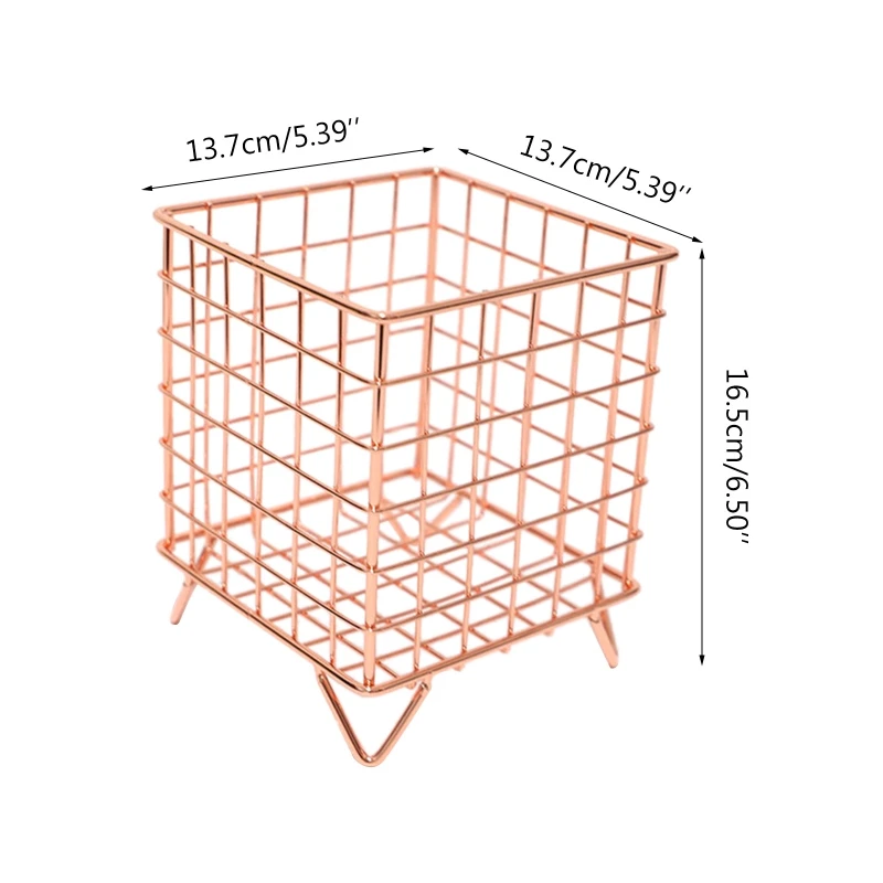 Металлическая корзина для хранения в скандинавском стиле из железной проволоки