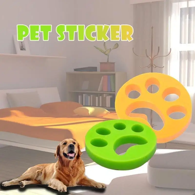 

2pcs Pet Hair Remover Washing Machine Hair Remover Reusable Cat Dog Fur Lint Hair Remover Clothes Dryer Cleaning Laundry Tools
