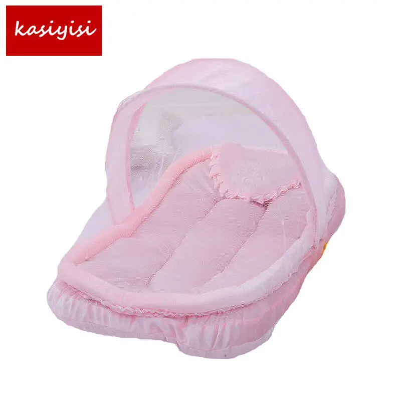 

2022 Baby Bed Heet Verkoop Covers Opvouwbare Baby Klamboe Met Katoen Pads En Kussens