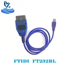 Диагностический кабель FT232RL USB KKL VAGCOM 409,1 OBDII, интерфейсный кабель Vag-Com, Диагностический Интерфейс VAG KKL 409, 10 шт.