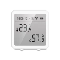 tuya smart wifi temperature and humidity sensor indoor hygrometer thermometer with lcd display support alexa google assistant