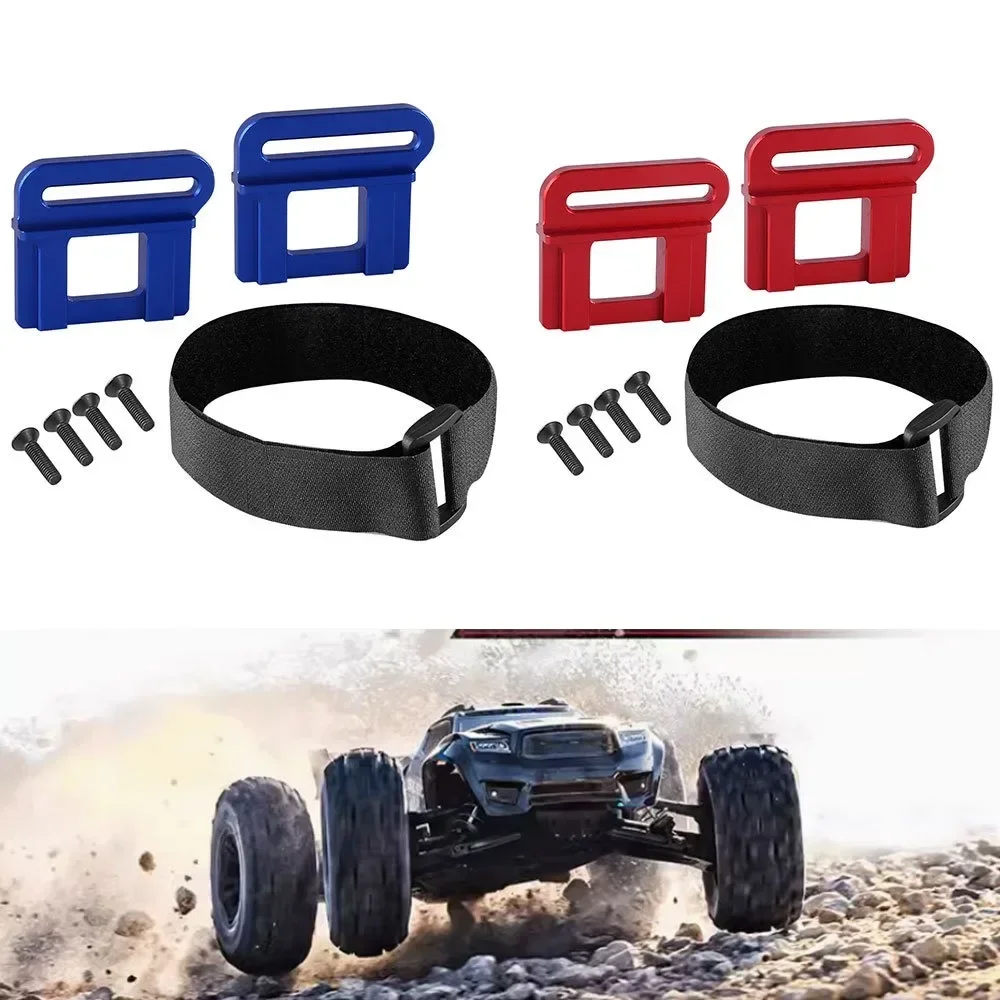 Металлический держатель для аккумулятора фиксатор с ремнем 9628 1/8 6S MAXX SLASH- 102076 -4