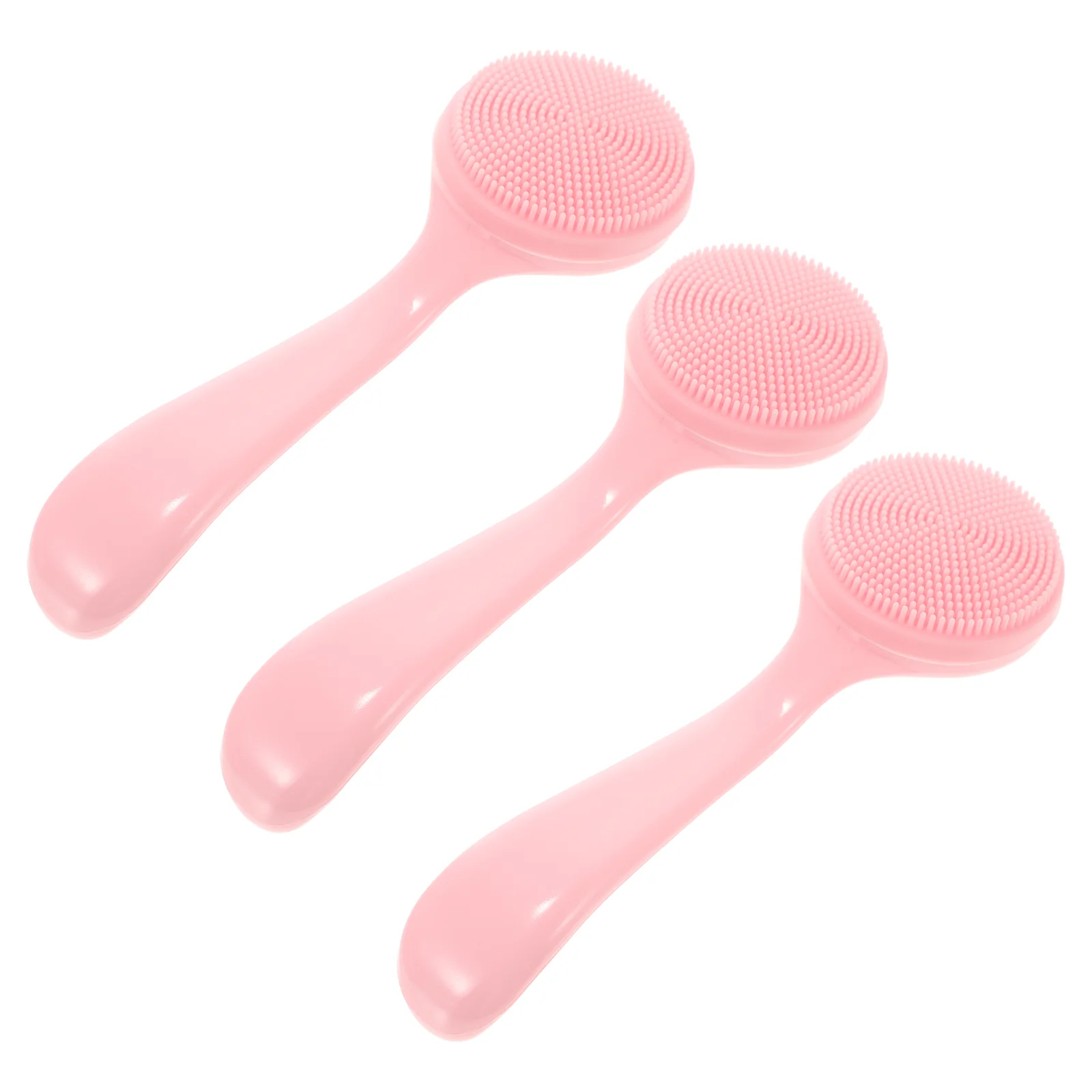 

Face Brush Silicone Scrubber Cleansing Cleaning Electric Applicator Women Mat Cleanser Brushes Manual Handheld Deep Pore Scrubby