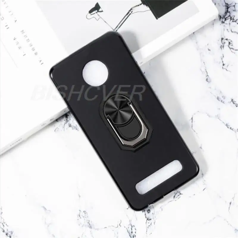 

Магнитный чехол для телефона Motorola Moto Z4 Play, противоударный мягкий силиконовый чехол из ТПУ для Motorola Moto Z4 Play, чехол с кольцом-держателем