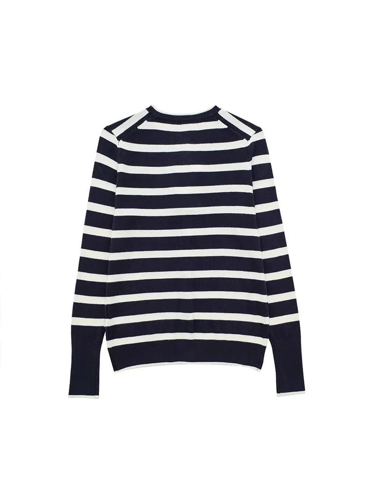 Кардиган Traf для женщин винтажные свитера в полоску модные женские 2023 вязаная