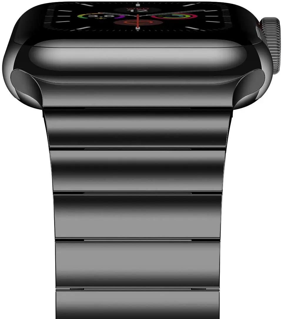 Link bracelet strap for Apple watch band 45mm 44mm 41mm 40mm 42mm 49mm Series UItra 8 7 6 5 4 SE Stainless steel bracelet strap