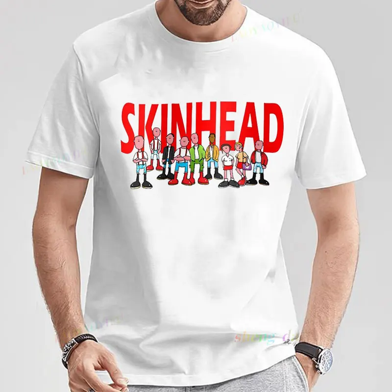 Повседневная забавная винтажная футболка Skinhead A Way of Life унисекс с короткими