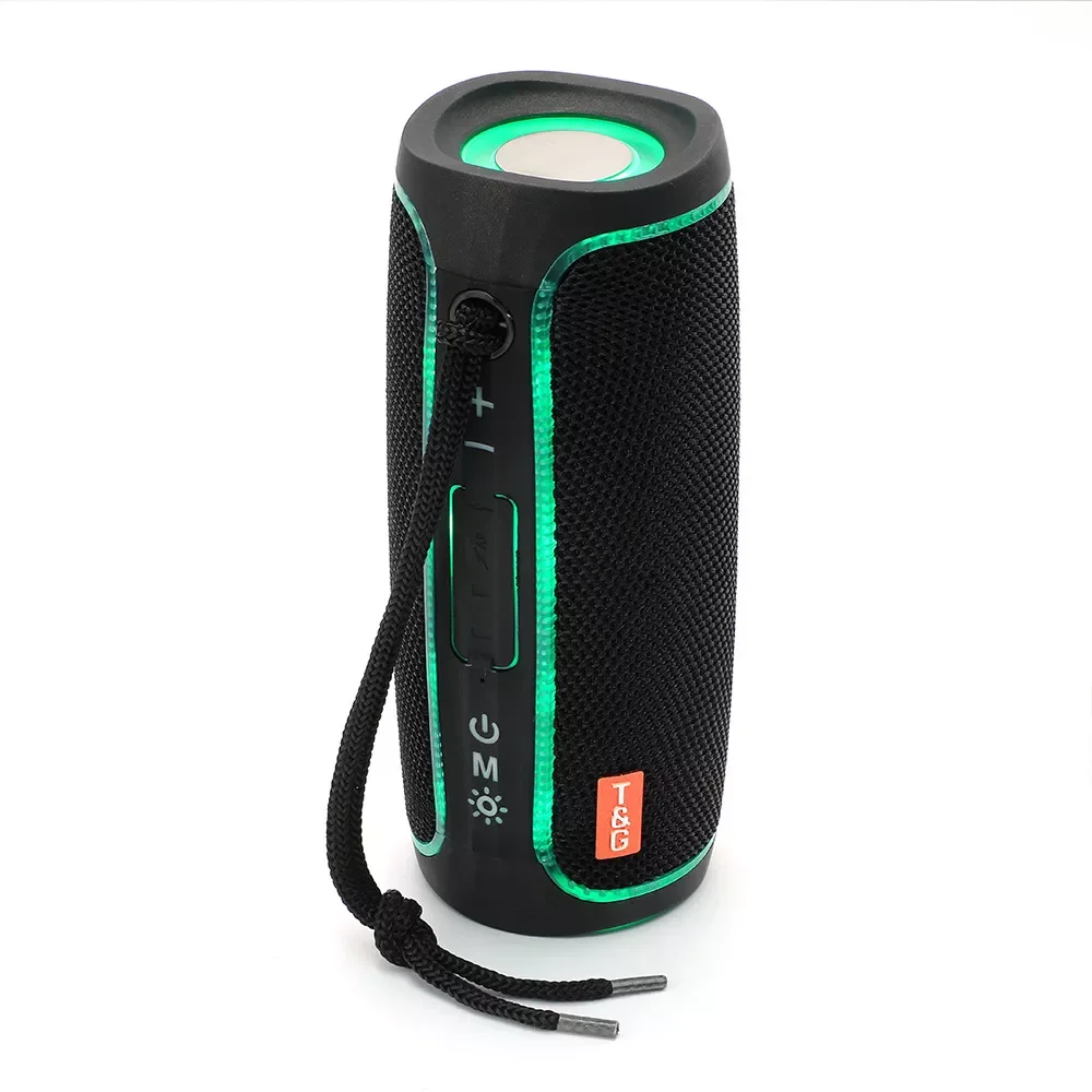 

Portable Speakers Bluetooth Column Wireless Bluetooth Speaker BoomBox Outdoor Bass TF FM Radio LED Light