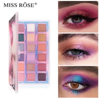 miss rose 18 colors water reverse eyeshadow pearl glitter powder matte easy makeup eyeshadow palette make up for women beauty