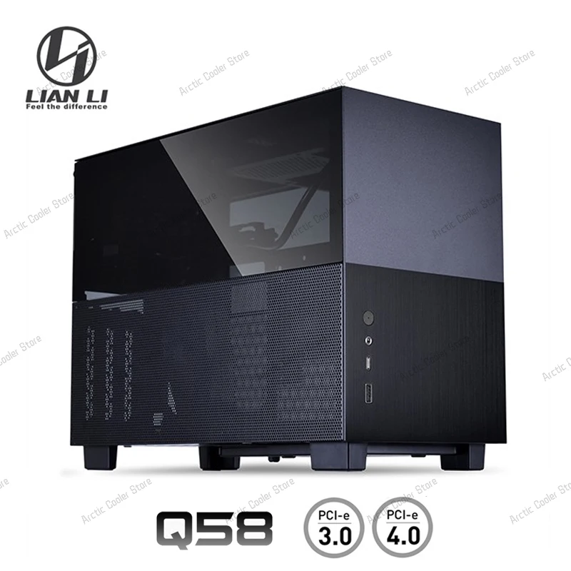 Корпус Lian Li Q58 Mini ITX корпус для настольного компьютера игровой шкаф геймеров с