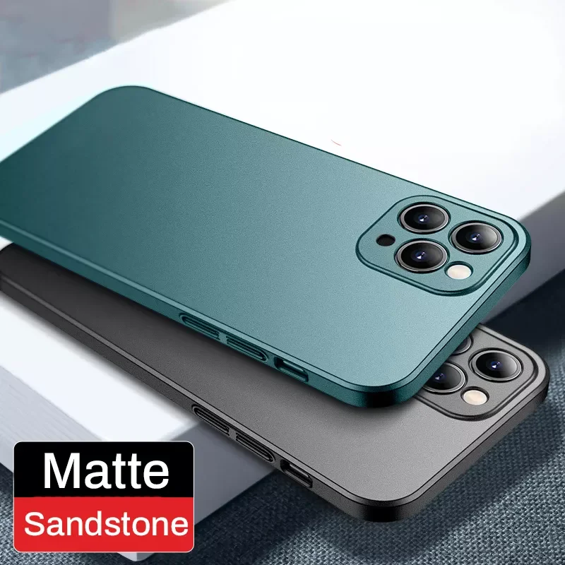 

Matte Shockproof Hard PC Case For iPhone 13 12 11 Pro MAX Mini X XR XS 8 7 Plus SE 2020 Simple Ultra Thin Back Cover Capa