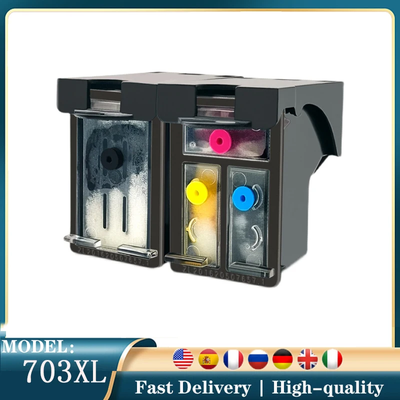 Чернильный картридж Vilaxh 703XL для HP совместимый многоразовый Inkjet Combo упакованный d730