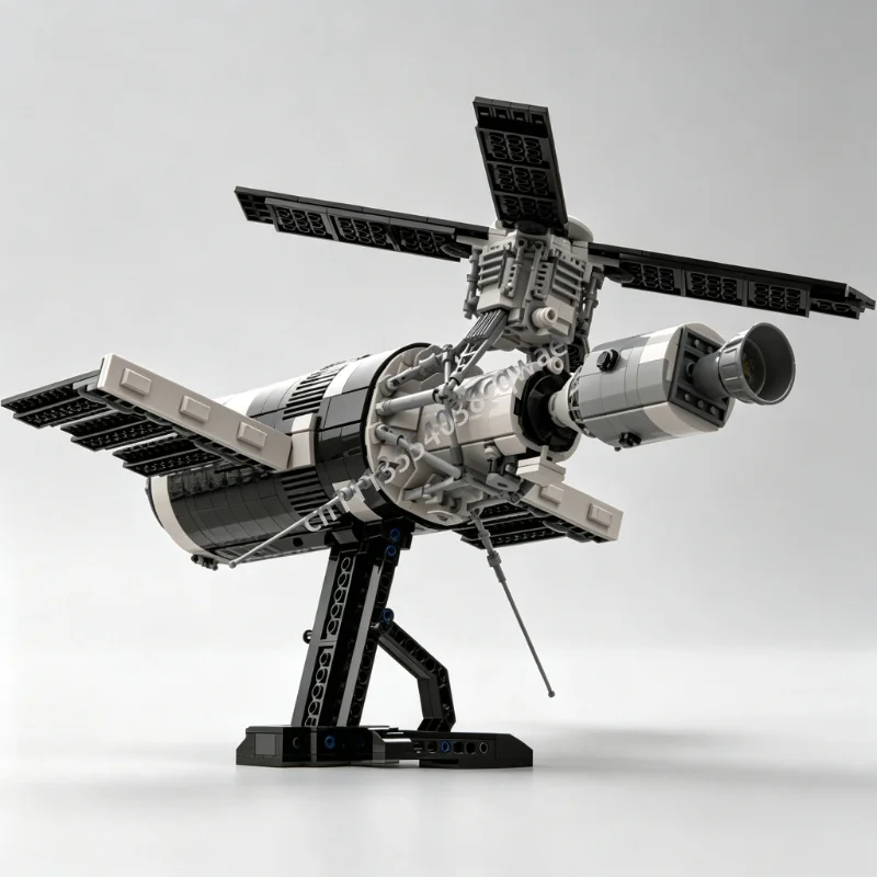 Фото Конструктор 1510Parts Skylab: Модель орбитальной рабочей станции, развивающая игрушка для сборки, подарок, коллекционный предмет, для демонстрации №3