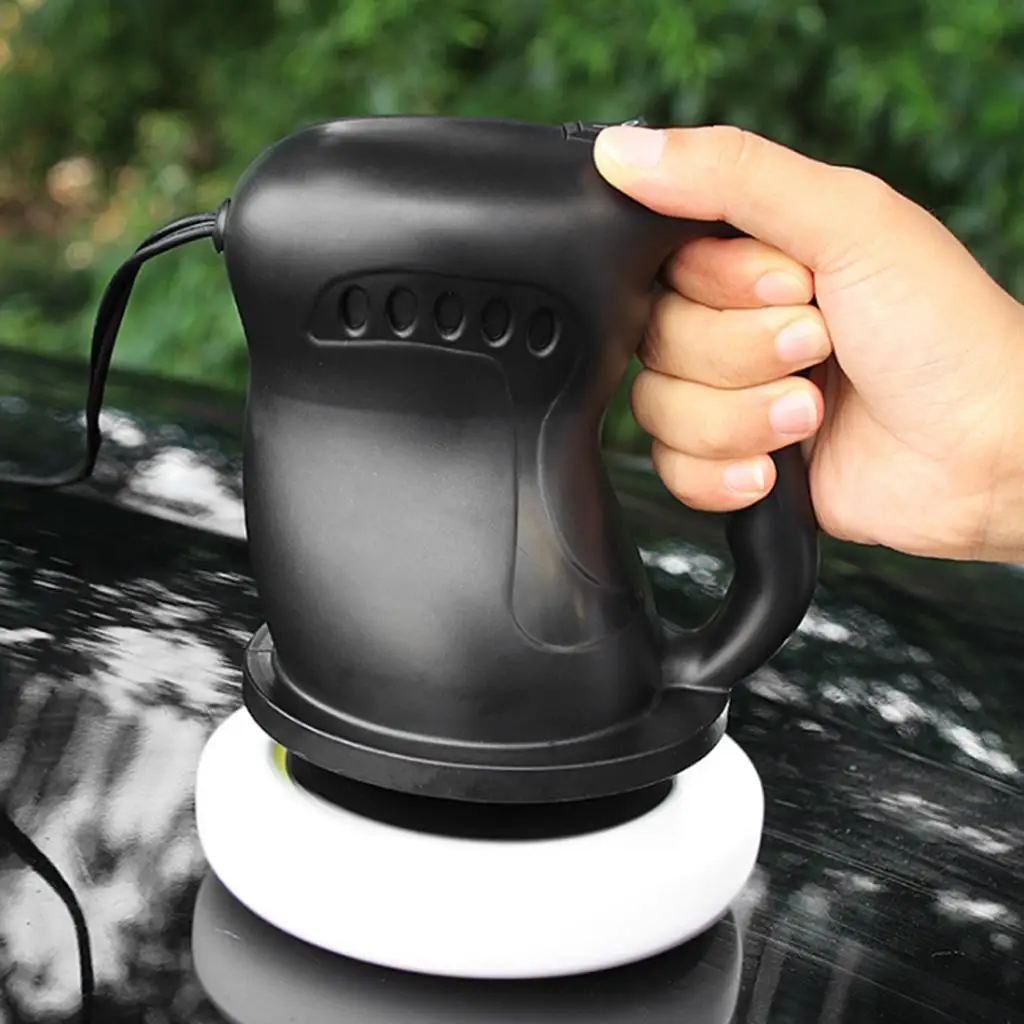 

Car Wax Polisher Buffer Waxer Auto Polishing Waxing Foam Applicator Black 36W 12V