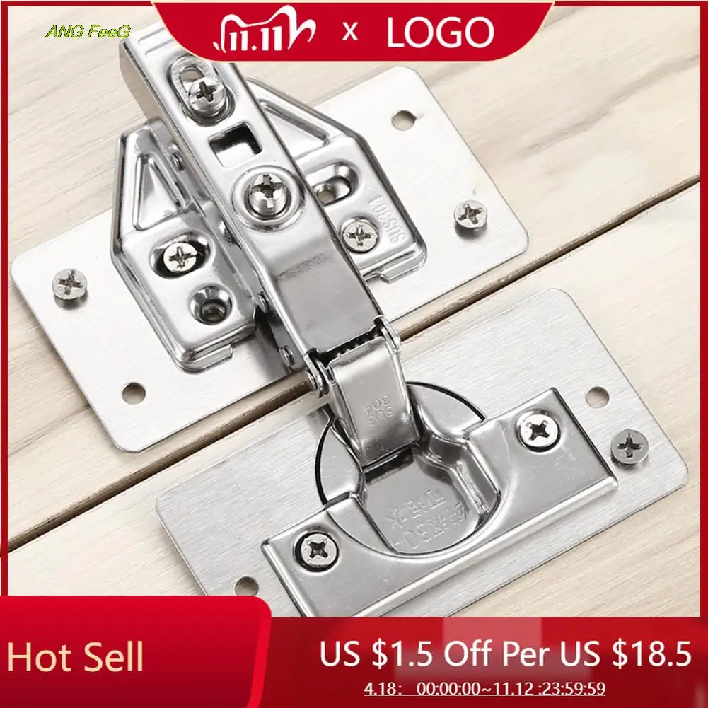 

1PCS Cabinet Hinge Repair Plate With Mounting Screws Drawer Window Stainless Steel Hinge Side Plate Repair Tool Hardware Kit
