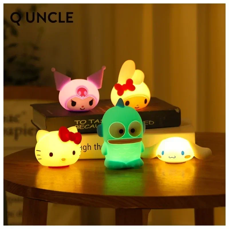 Мультяшная Sanrioed My Melody Kuromi Hangyodon Модель Куклы симпатичная креативная Ночная