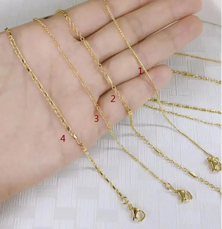 

3 шт., цепочка из нержавеющей стали с кубинским крестом, 45 + 5 см