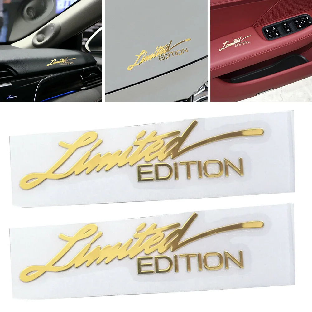 

2pcs Car Logo Emblem Badge Metal Sticker Decal For Bumper Front Door Glass Front Quarter Glass Fuel Tank Hood Car Accessories